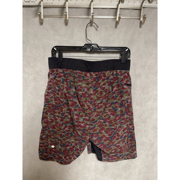 Lululemon Shorts Men 30X9 Active Performance Floral Drawstrings Packable Camo M - Picture 7 of 11